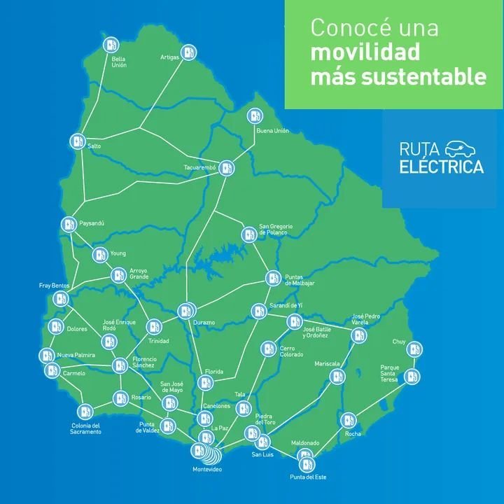 Mapa cargadores UTE Montevideo 2026 — AutoEnCuotas