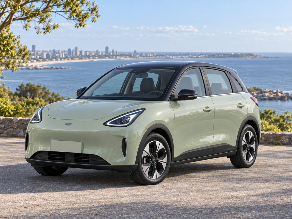Geely EX2 — ilustración generada con IA
